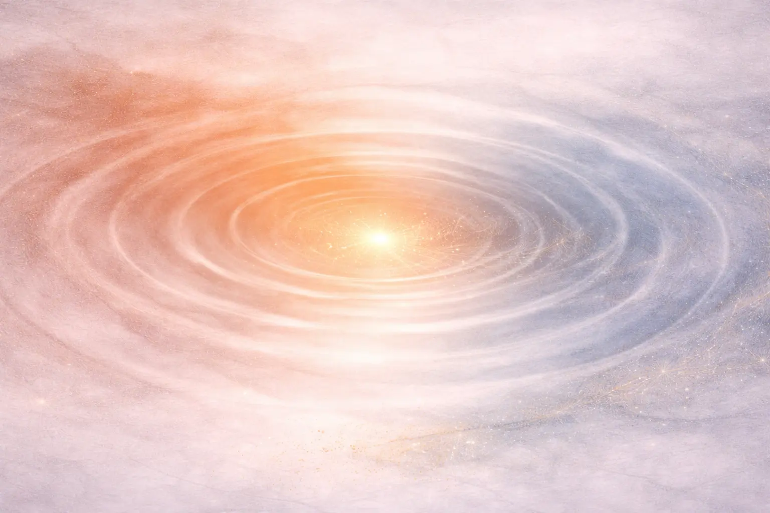 Cercle lumineux stable symbolisant le centre intérieur et l’observation consciente