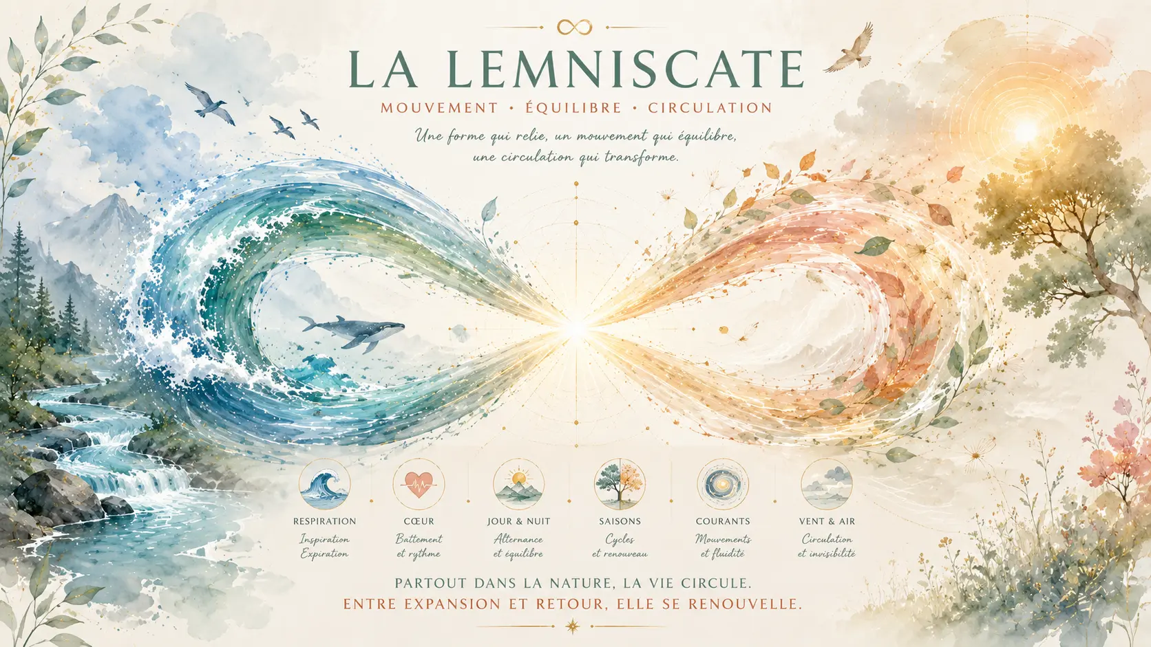 Observer le mouvement naturel de la lemniscate et ses cycles